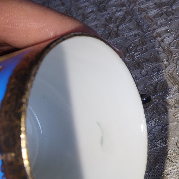 Asian Tea Cup and Saucer--Antique - Picture 5 of 7